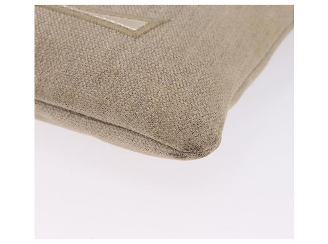Autre Marque Borsa a tracolla SAINT LAURENT Canvas Beige Gold Tone Auth ka6165 - vista 9