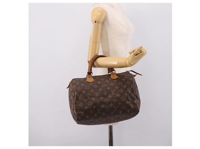 LOUIS VUITTON Monogram Speedy 30 Hand Bag M41526 LV Auth 201254 Monogramma - vista 21