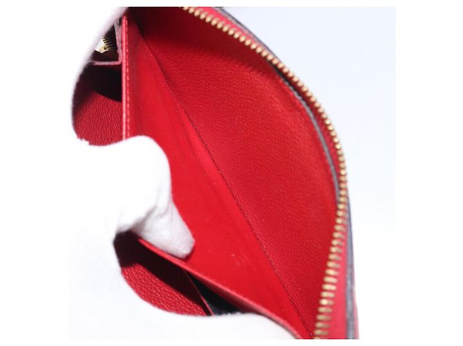 LOUIS VUITTON Monogram Empreinte Zippy Long Wallet Red M60737 LV Auth 200689 Rot - Ansicht 23