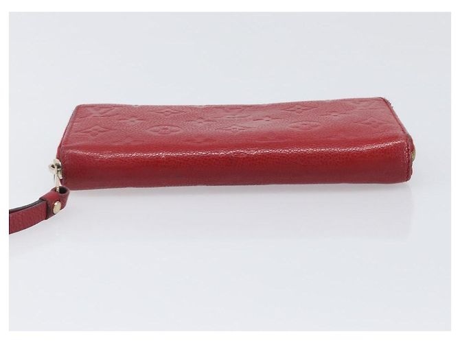 LOUIS VUITTON Monogram Empreinte Zippy Long Wallet Red M60737 LV Auth 200689 Rot - Ansicht 6