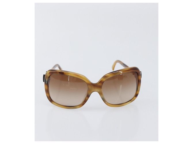 Gafas de sol CHANEL plástico Beige CC Auth 200690A - vista 13