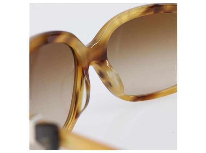 Gafas de sol CHANEL plástico Beige CC Auth 200690A - vista 14