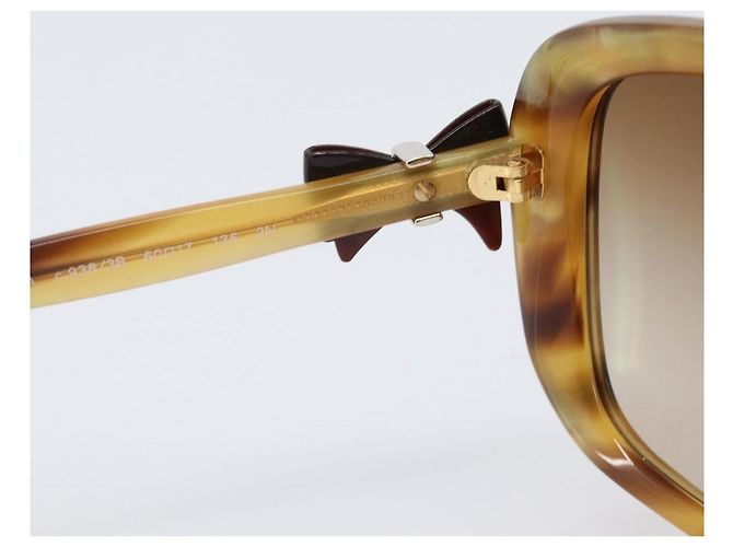 Gafas de sol CHANEL plástico Beige CC Auth 200690A - vista 15
