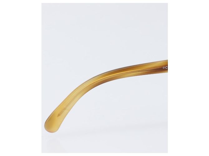 Gafas de sol CHANEL plástico Beige CC Auth 200690A - vista 16