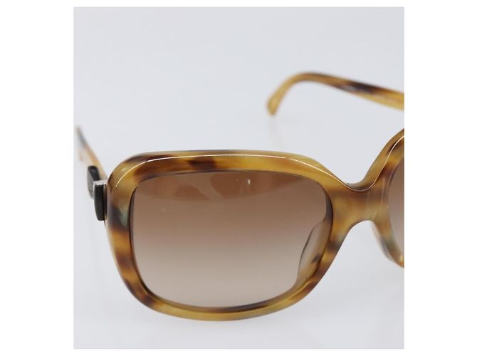 Gafas de sol CHANEL plástico Beige CC Auth 200690A - vista 5