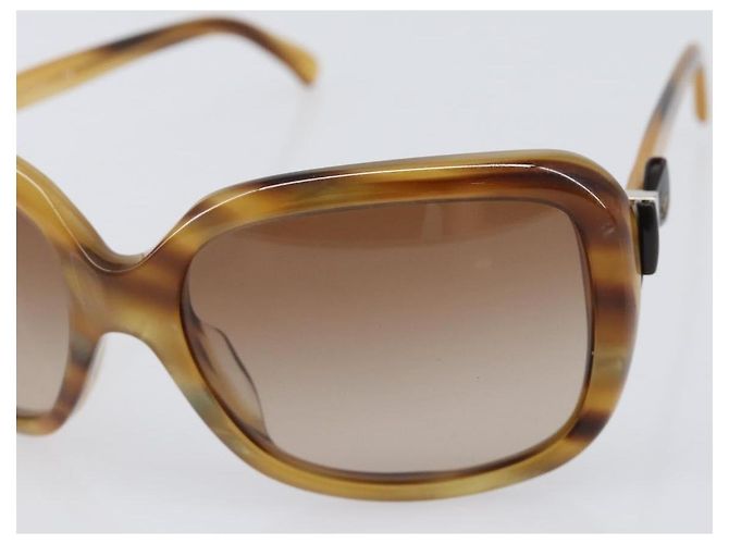 Gafas de sol CHANEL plástico Beige CC Auth 200690A - vista 6