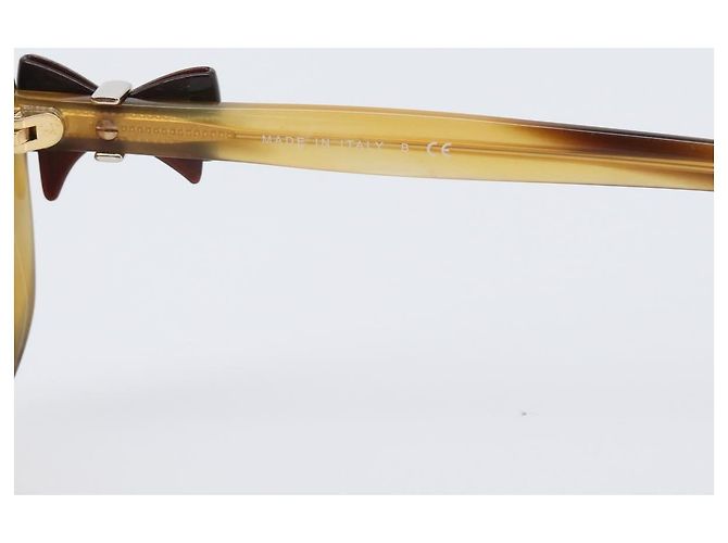 Gafas de sol CHANEL plástico Beige CC Auth 200690A - vista 9