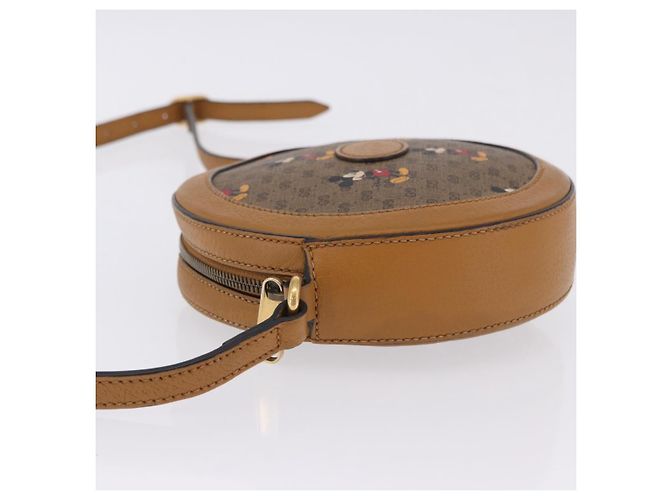 Borsa a tracolla GUCCI x Disney MicroGG Mickey PVC Beige Gold 603938 Auth ka6167 - vista 4
