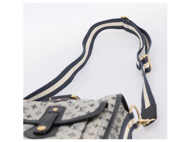 LOUIS VUITTON Monogram Mini Sac Mary Kate 48h Hand Bag Blue M42341 Auth 202608V Blau Monogramm - Ansicht 15