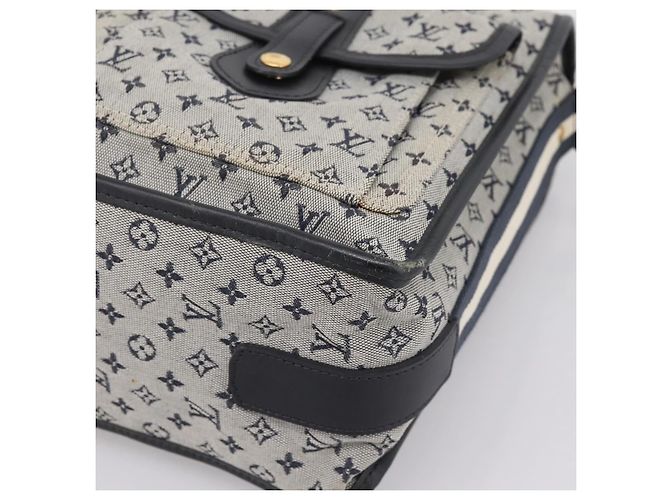 LOUIS VUITTON Monogram Mini Sac Mary Kate 48h Hand Bag Blue M42341 Auth 202608V Blau Monogramm - Ansicht 9