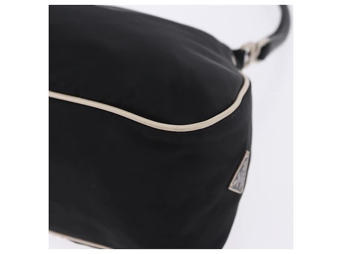 PRADA Schultertasche Nylon Black Silver Auth 202952V Schwarz Silber - Ansicht 18