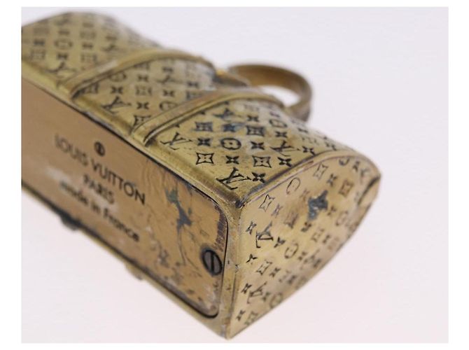 LOUIS VUITTON Monogram Keepall Motif Paper Weight metal Gold LV Auth 197289M Doré - vue 10