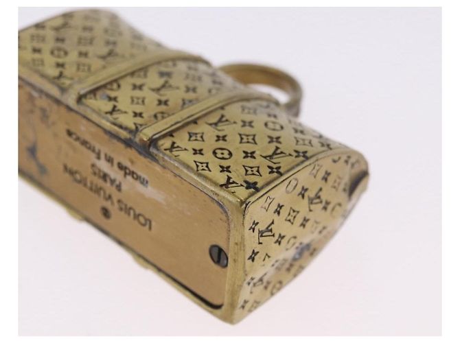 LOUIS VUITTON Monogram Keepall Motif Paper Weight metal Gold LV Auth 197289M Doré - vue 11