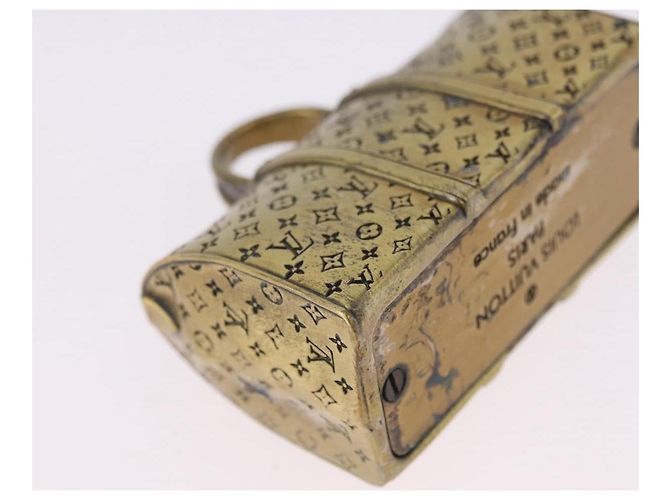 LOUIS VUITTON Monogram Keepall Motif Paper Weight metal Gold LV Auth 197289M Doré - vue 14