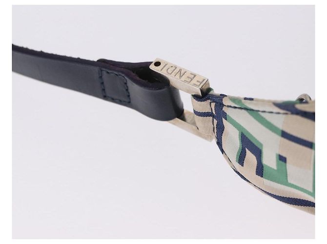 Borsa a Tracolla FENDI Zucca Canvas Mamma Baguette Multicolor Silver Auth 203230M Argento Multicolore - vista 16