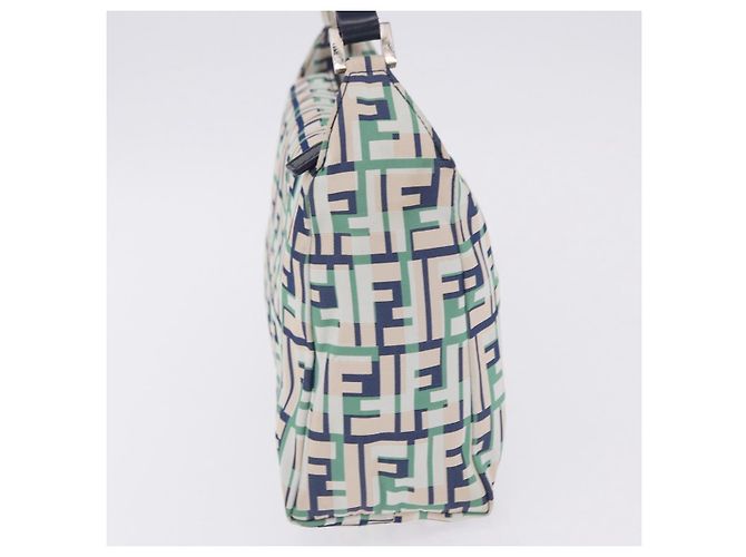 Borsa a Tracolla FENDI Zucca Canvas Mamma Baguette Multicolor Silver Auth 203230M Argento Multicolore - vista 4