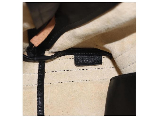 Chloé Chloe Alison Tote Bag aus Leder Ivory Black Auth 203353 Schwarz Roh - Ansicht 12
