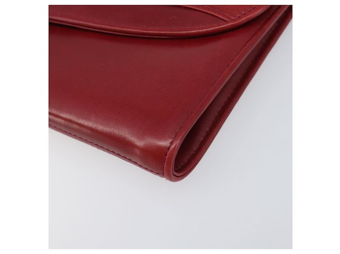 Borsa a tracolla GUCCI Interlocking G in pelle rossa e oro 121546 Auth 202982 Rosso D'oro - vista 14