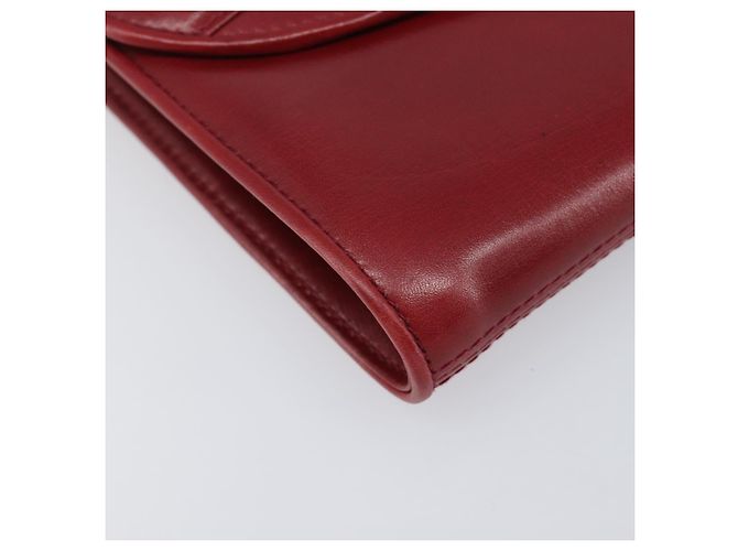 Borsa a tracolla GUCCI Interlocking G in pelle rossa e oro 121546 Auth 202982 Rosso D'oro - vista 15