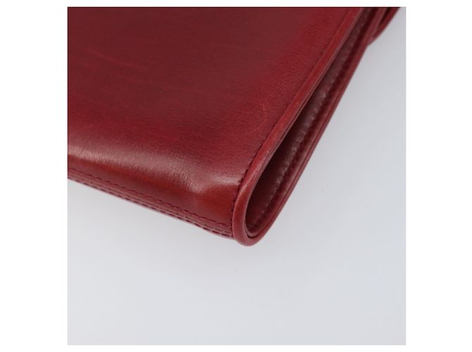 Borsa a tracolla GUCCI Interlocking G in pelle rossa e oro 121546 Auth 202982 Rosso D'oro - vista 16