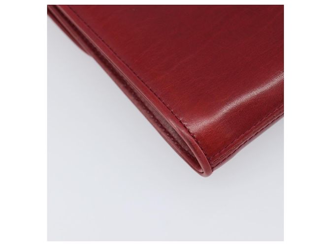 Borsa a tracolla GUCCI Interlocking G in pelle rossa e oro 121546 Auth 202982 Rosso D'oro - vista 17