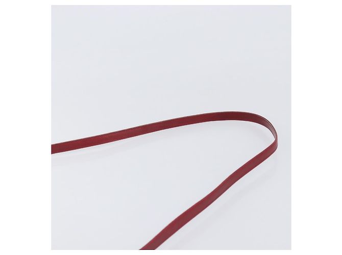 Borsa a tracolla GUCCI Interlocking G in pelle rossa e oro 121546 Auth 202982 Rosso D'oro - vista 8