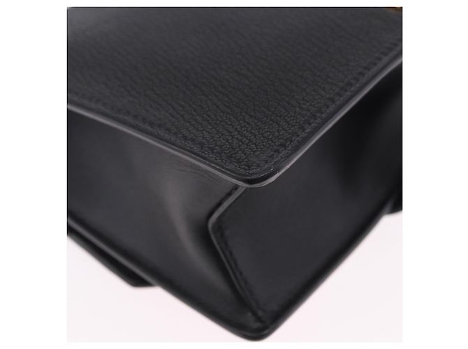 Borsa a tracolla Miu Miu in pelle nera e oro Auth ka6173M Nero - vista 20