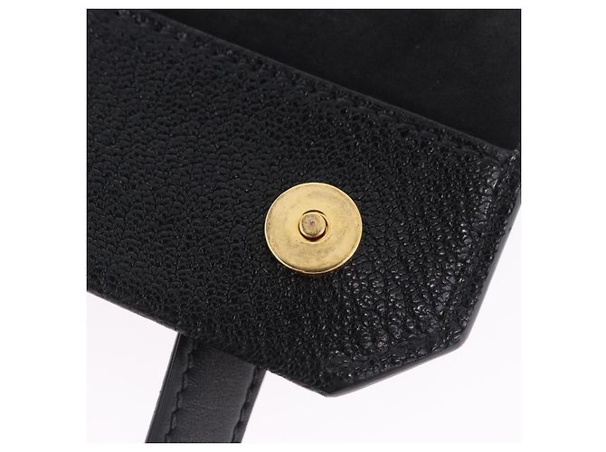 Borsa a tracolla Miu Miu in pelle nera e oro Auth ka6173M Nero - vista 26