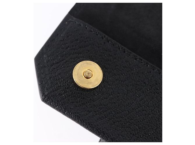 Borsa a tracolla Miu Miu in pelle nera e oro Auth ka6173M Nero - vista 27