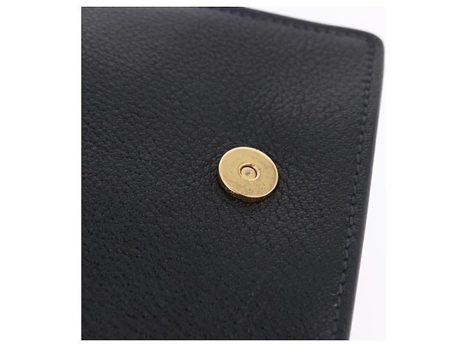 Borsa a tracolla Miu Miu in pelle nera e oro Auth ka6173M Nero - vista 29