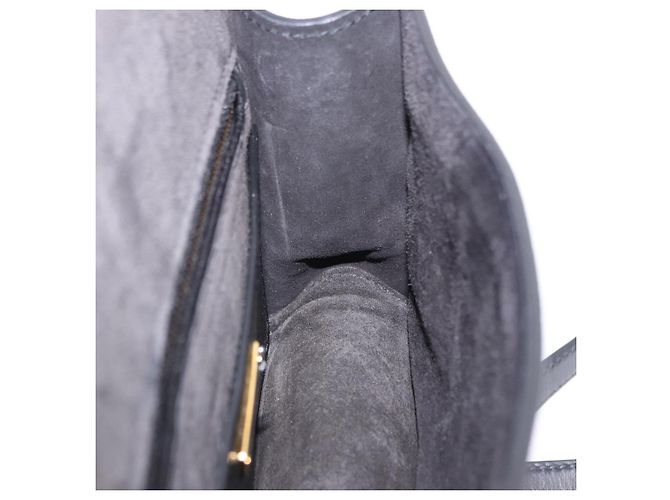 Borsa a tracolla Miu Miu in pelle nera e oro Auth ka6173M Nero - vista 31