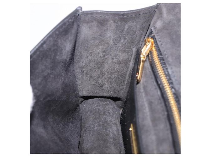 Borsa a tracolla Miu Miu in pelle nera e oro Auth ka6173M Nero - vista 32