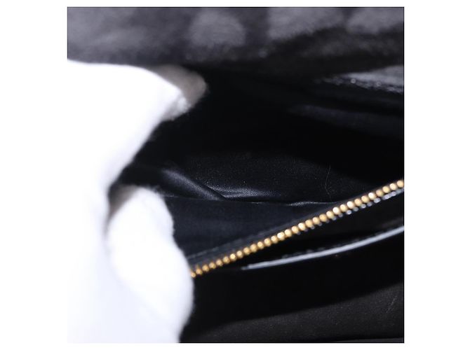 Borsa a tracolla Miu Miu in pelle nera e oro Auth ka6173M Nero - vista 34