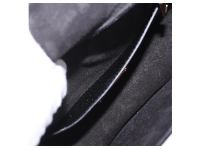 Borsa a tracolla Miu Miu in pelle nera e oro Auth ka6173M Nero - vista 35