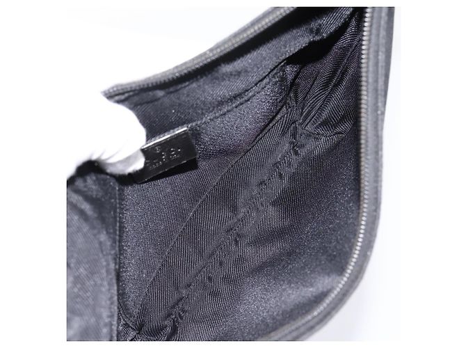 Borsa GUCCI GG Canvas Nera Tono Oro 005 0813 Auth 201302 Nero - vista 11