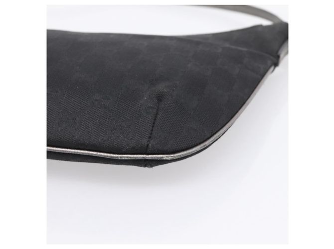 Borsa GUCCI GG Canvas Nera Tono Oro 005 0813 Auth 201302 Nero - vista 14