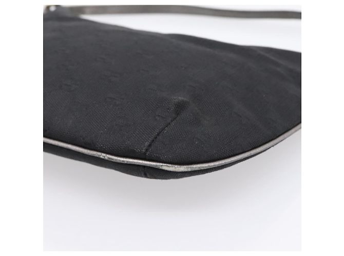Borsa GUCCI GG Canvas Nera Tono Oro 005 0813 Auth 201302 Nero - vista 16