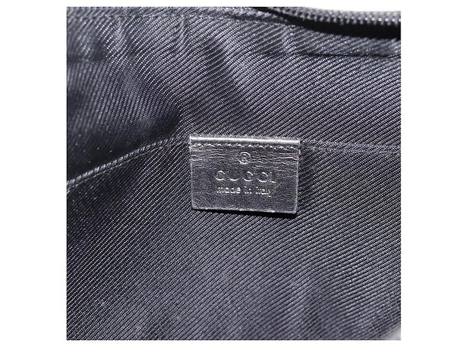Borsa GUCCI GG Canvas Nera Tono Oro 005 0813 Auth 201302 Nero - vista 18