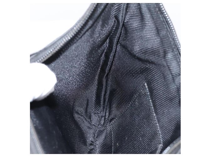 Borsa GUCCI GG Canvas Nera Tono Oro 005 0813 Auth 201302 Nero - vista 20