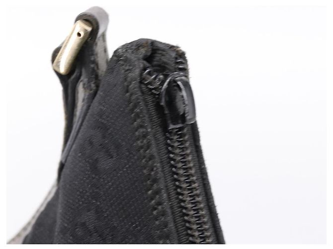 Borsa GUCCI GG Canvas Nera Tono Oro 005 0813 Auth 201302 Nero - vista 9