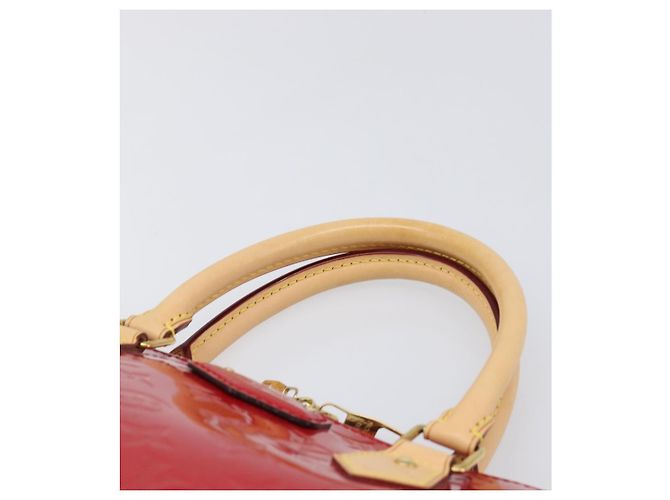 Borsa a mano LOUIS VUITTON Monogram Vernis Montebello PM Rossa M90165 LV Auth 200378V Rosso - vista 14