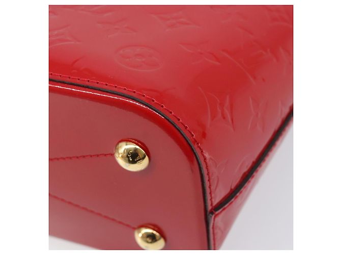 Borsa a mano LOUIS VUITTON Monogram Vernis Montebello PM Rossa M90165 LV Auth 200378V Rosso - vista 16