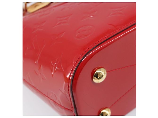 Borsa a mano LOUIS VUITTON Monogram Vernis Montebello PM Rossa M90165 LV Auth 200378V Rosso - vista 17