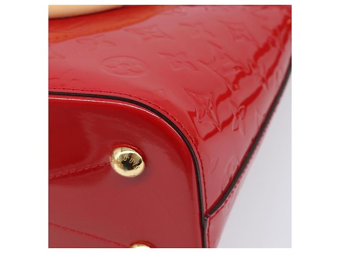 Borsa a mano LOUIS VUITTON Monogram Vernis Montebello PM Rossa M90165 LV Auth 200378V Rosso - vista 18