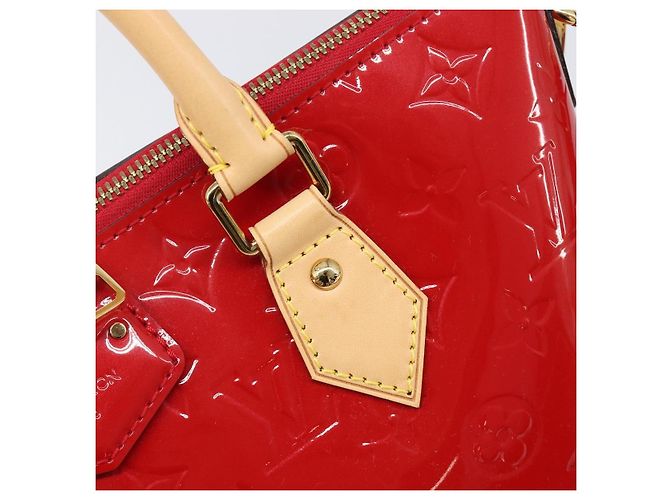 Borsa a mano LOUIS VUITTON Monogram Vernis Montebello PM Rossa M90165 LV Auth 200378V Rosso - vista 21