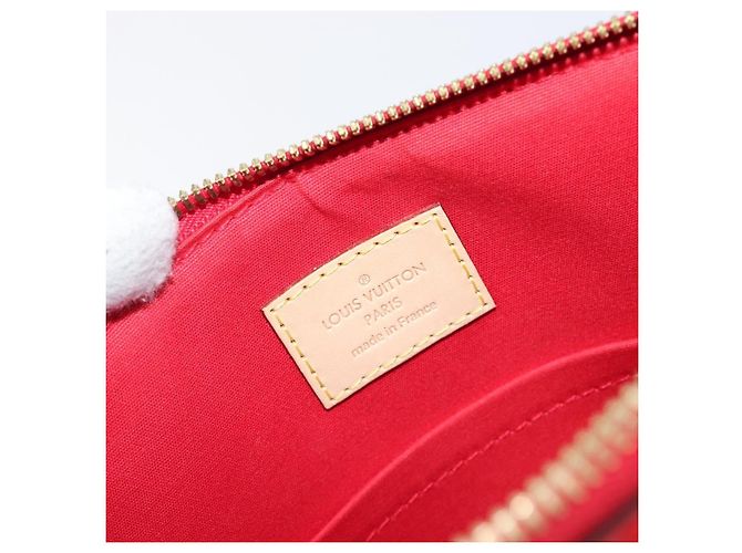 Borsa a mano LOUIS VUITTON Monogram Vernis Montebello PM Rossa M90165 LV Auth 200378V Rosso - vista 22