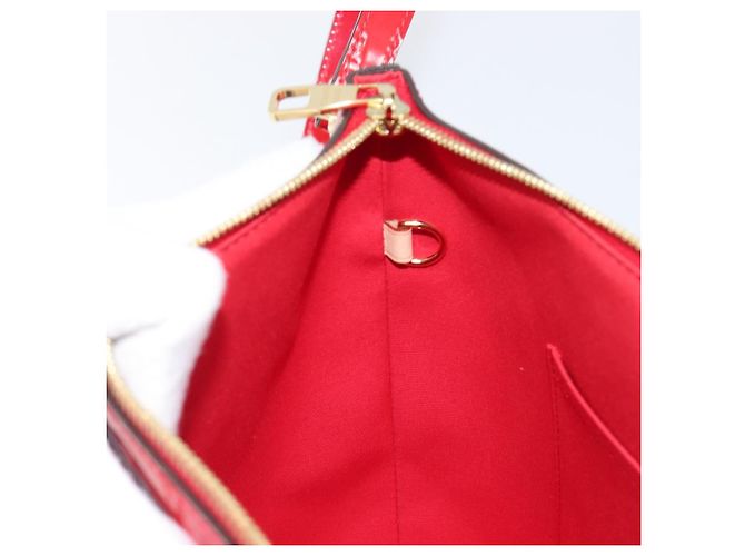 Borsa a mano LOUIS VUITTON Monogram Vernis Montebello PM Rossa M90165 LV Auth 200378V Rosso - vista 24