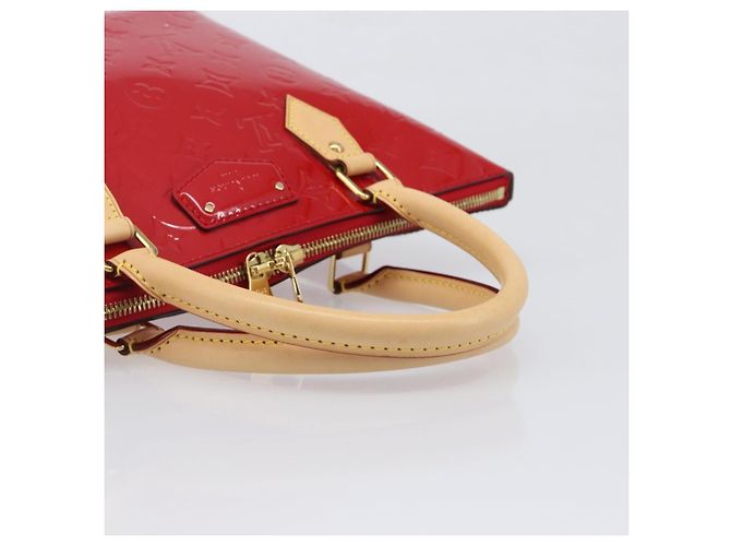 Borsa a mano LOUIS VUITTON Monogram Vernis Montebello PM Rossa M90165 LV Auth 200378V Rosso - vista 7