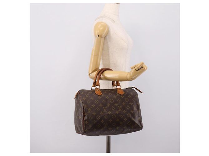 LOUIS VUITTON Monogram Speedy 30 Hand Bag M41526 LV Auth 201146 Monogramma - vista 20