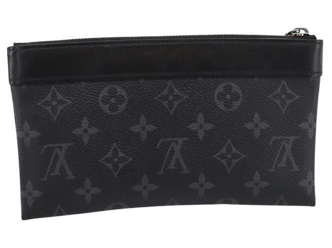 LOUIS VUITTON Monogram Eclipse Pochette Discovery PM Pouch M44323 LV Auth 203067 Monogramma - vista 2